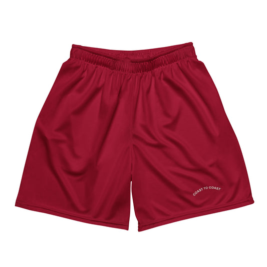 Coast to Coast Mesh Shorts (Crimson Red)